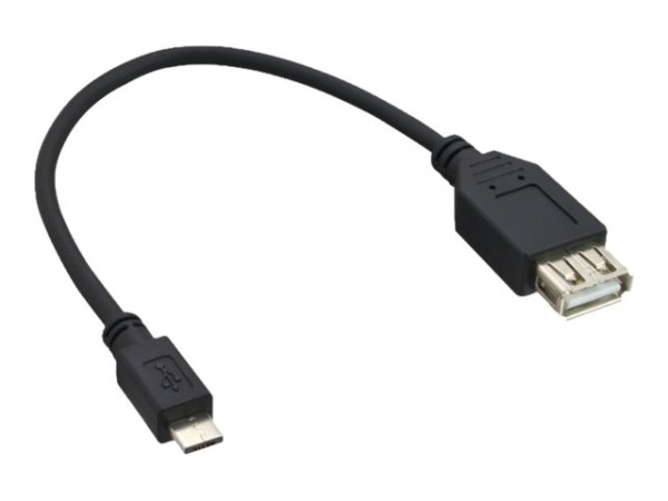 InLine® Micro-USB 2.0 Flachkabel, USB-A an Micro-B 5,0m