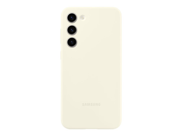 Samsung Sam Silicone Case f. Galaxy S23+ cr cream/beige