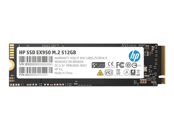 HP SSD 512GB 2250/3500 EX950 M.2 HP M.2 2280, PCIe