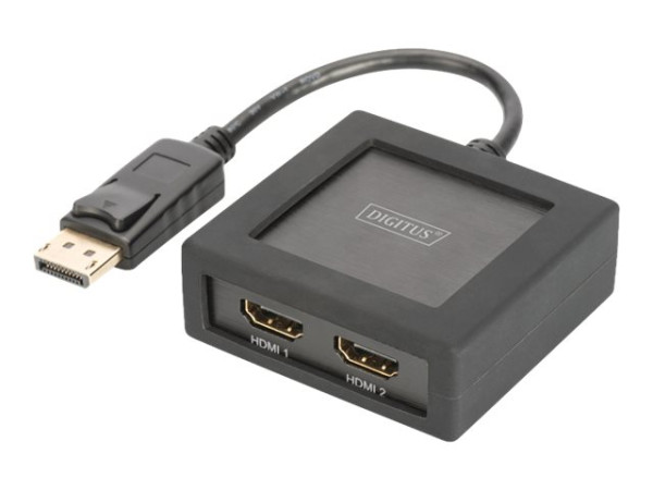 Digitus DP auf HDMI Splitter 4K 1x2 schwarz