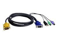 Netzwerktechnik - KVM-Switches - Kabel 3 m USB/PS/2/VGA -