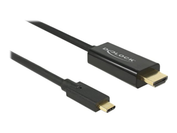 DeLOCK USB C - HDMI 4K St-St 2m schwarz, 2