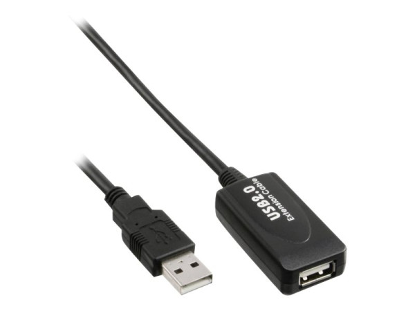 InLine USB 2.0 Aktiv-Verlängerung, mit Signalverstärkung