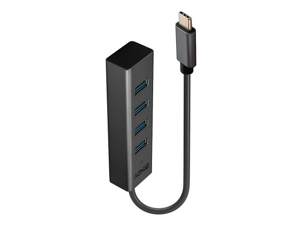 Lindy HU USB 3.2 C-4xA Bu sr 43325