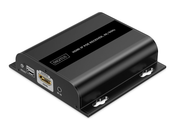 Digitus HDMI IP PoE Receiver, HDMI Verlängerung (schwarz,