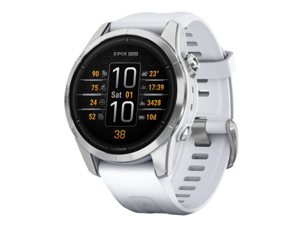 Garmin epix Pro (Gen 2) Standard Edition (weiß/silber, 42