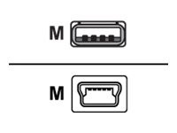 Sharkoon Kabel USB 2.0 A -> USB Mini-B 2,0 Meter, doppelt