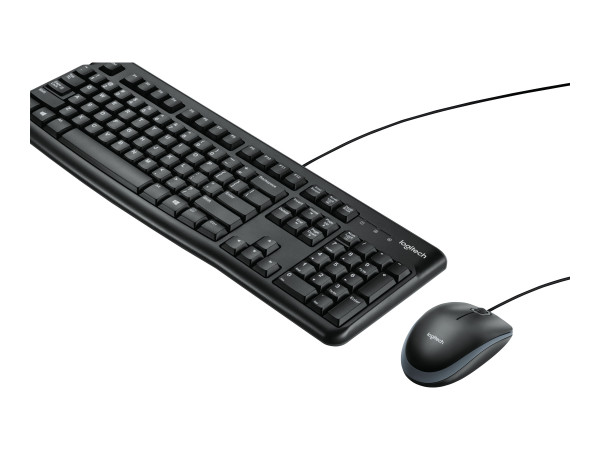 Logitech Desktop MK120, Desktop-Set schwarz kabelgeb. Maus