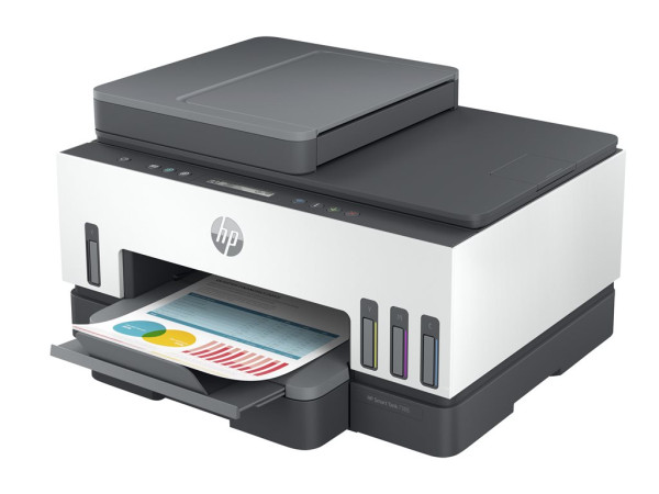 HP Smart Tank 7305 All-in-One (grau/weiÃŸ, USB, LAN, WLAN,