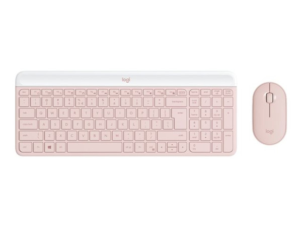 Logitech MK470 Slim Combo (rosa, DE-Layout,
