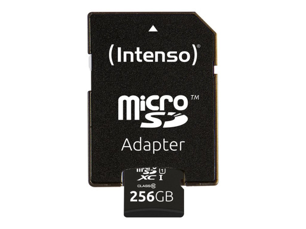 Intenso microSD 256GB UHS-I Prem CL10 schwarz,