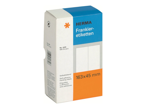 HERMA Frankieretiketten doppelt 163x45 mm 500 St.