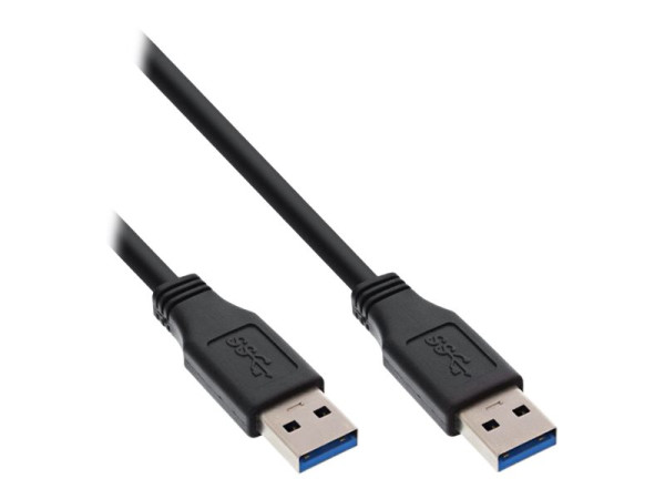 InLine® USB 3.0 Kabel, USB-A an USB-A 1,0m