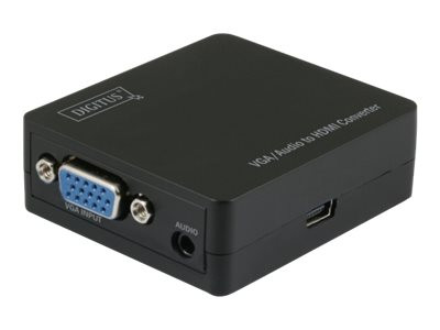 Digitus Konverter VGA+Audio -> HDMI schwarz