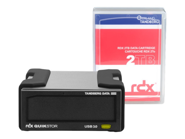 Tandberg RDX Dock inkl. 2TB USB3+ ex R |