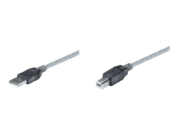 USB-Kabel Manhattan Aktiv USB 2.0 Typ A -> Typ B St/St 11.0m