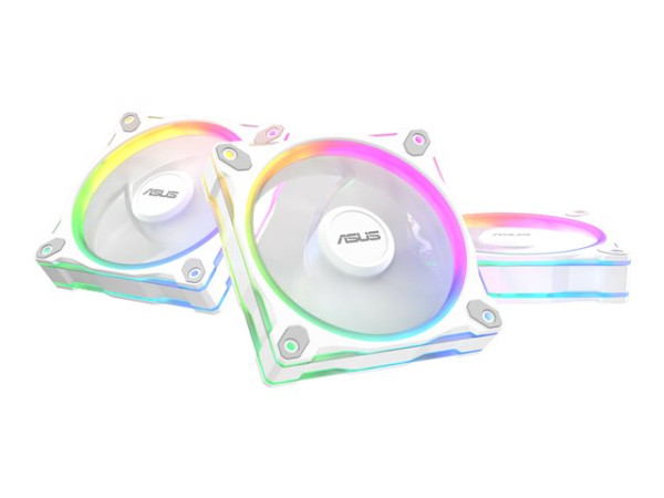 Asus Prime MR120 ARGB Fan (weiß, 3er Pack, 120 mm)