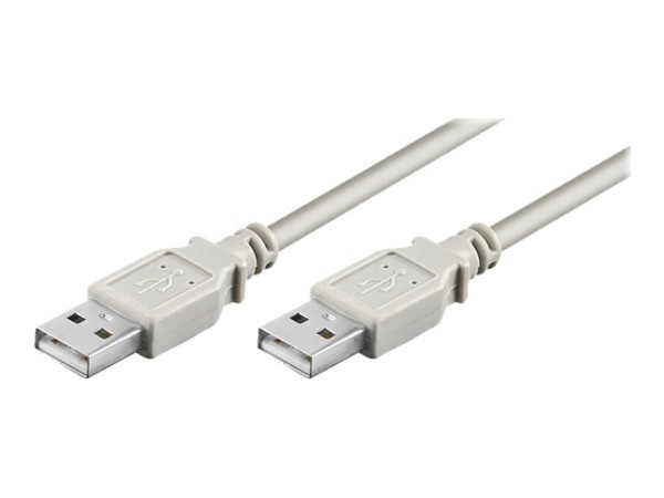 USB-Kabel USB 2.0 A-A 3m Grau