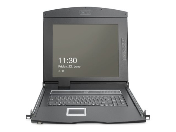 Digitus Modulare HD LCD KVM Konsole mit 19" TFT 16 Port VGA