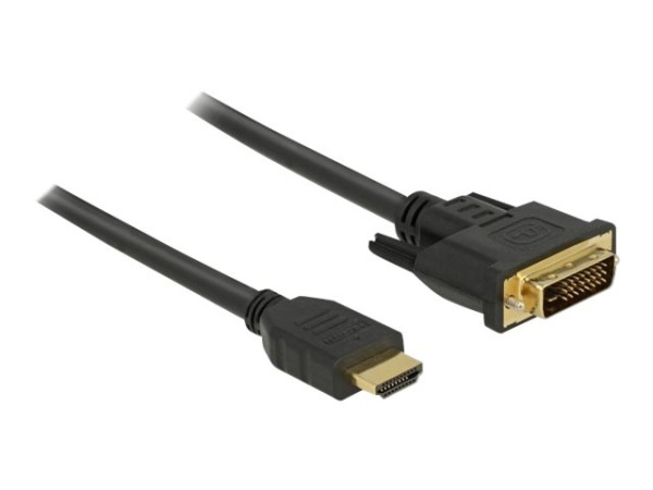 Kabel Monitor DVI-D St => HDMI St 2,00m Delock schwarz