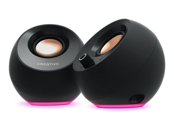 Creative Labs Pebble Pro (schwarz, Klinke, USB-A/C,