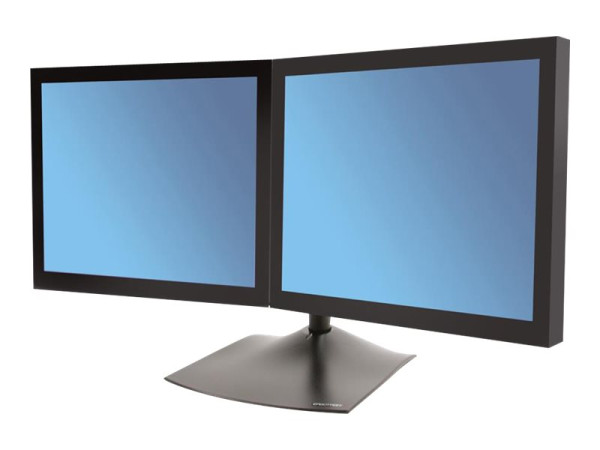 Ergotron DS100 Dual Monitor Desk Stand, Standfuß schwarz,