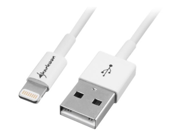 Sharkoon Kabel HDMI Stecker > HDMI Stecker weiß, 1 Meter,