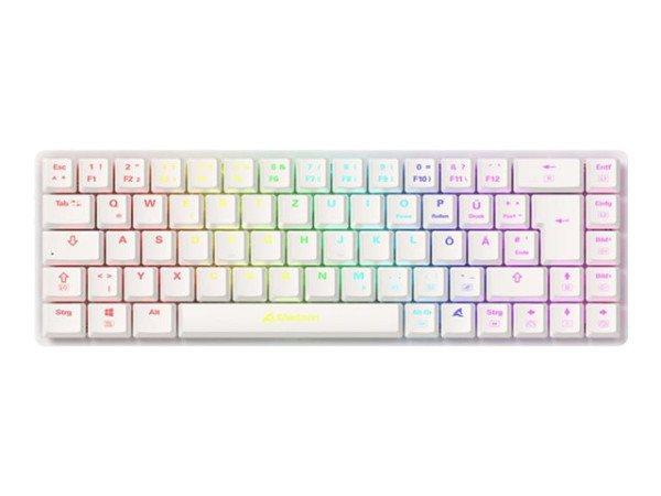 Sharkoon PureWriter W65 (weiß, DE-Layout, Kailh Choc V2 Low