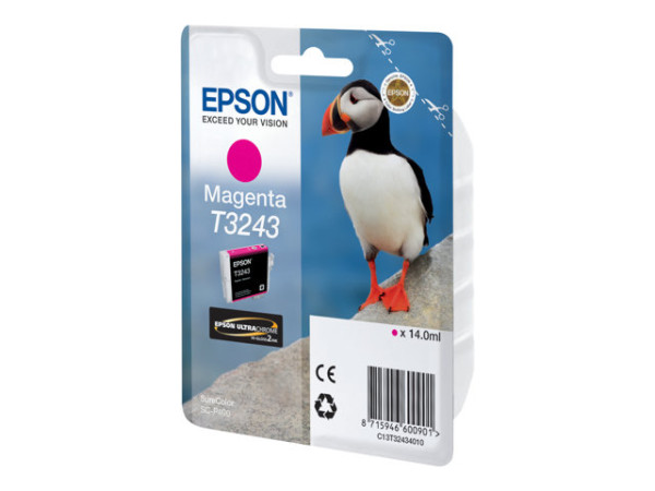 Epson Tinte magenta C13T324340 T3243 Tinte Magenta 14 ml