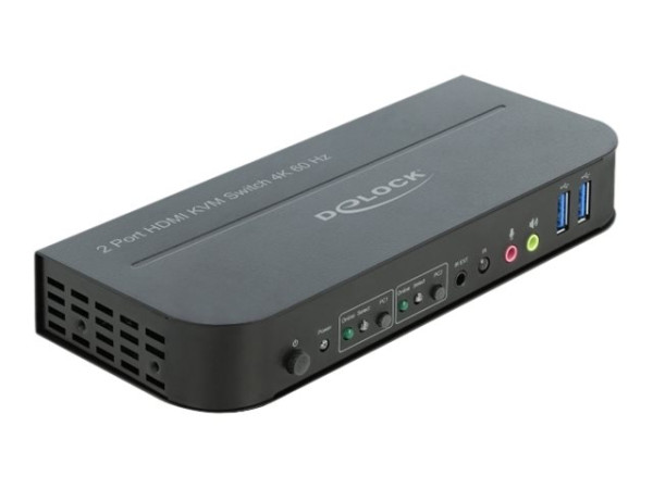 DeLOCK Sw. HDMI KVM 4K 60Hz m. USB 3.0+A | 11481