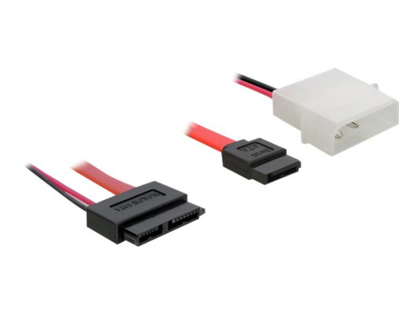 Kabel Strom Adapter Delock SATA Slimline-Buchse auf Sata+Str