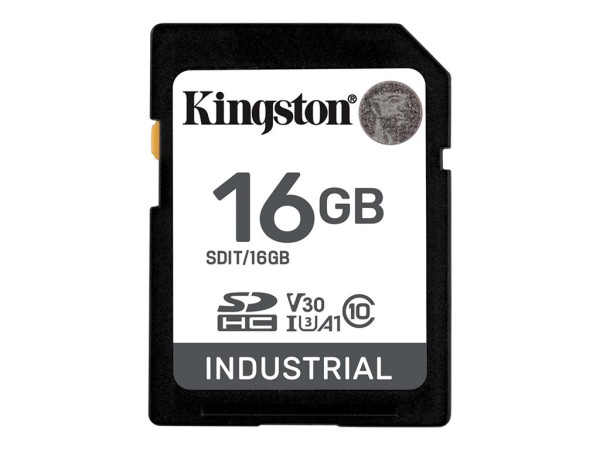 Kingston Industrial 16 GB SDHC (schwarz, UHS-I U3, Class