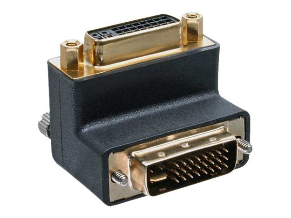 InLineÂ® DVI-I Adapter, 90Âø gewinkelt, digital+analog 24+5