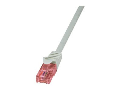 Patchkabel LogiLink RJ45 U/UTP Cat6 2.00m grau