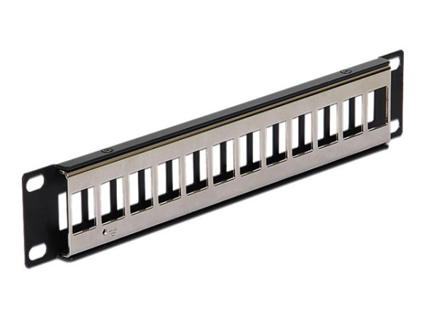 DeLOCK Delock Keystone Patchpanel 10" 12Port bk schwarz