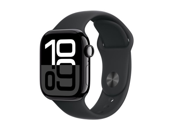 Apple Watch Series 10 (schwarz (glänzend), Aluminium, 42