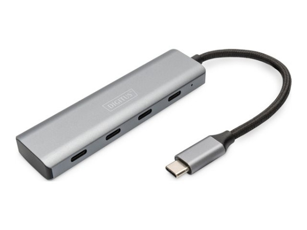 Digitus USB-C 4-Port (silber)