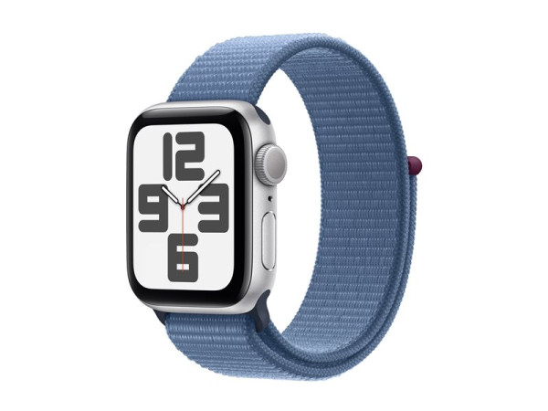 Apple Watch SE (2023) (silber/blau, 40 mm, Sport Loop,