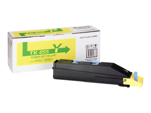 Kyocera/Mita 1T02H7AEU0|TK 855 Y Toner gelb, 18.000