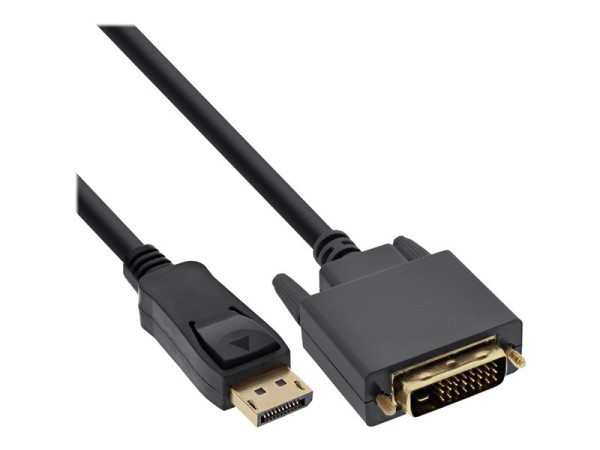 InLine DisplayPort zu DVI Konverter Kabel, schwarz, 10m