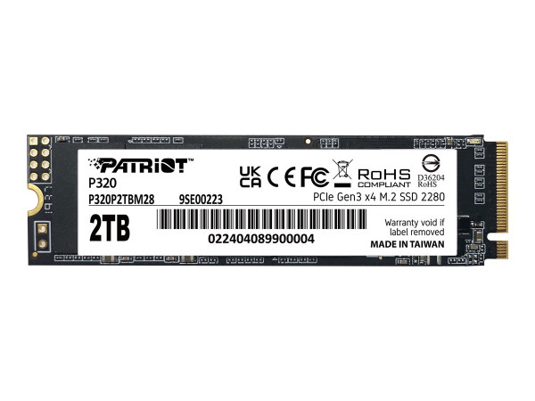 Patriot P320 2 TB (PCIe 3.0 x4, NVMe 1.3, M.2 2280)