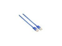 InLine® Patchkabel flach, U/UTP, Cat.6, blau, 1m