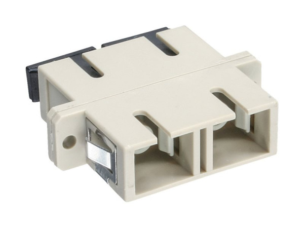 InLineÂ® LWL Kupplung, Duplex SC/SC, multimode, beige,
