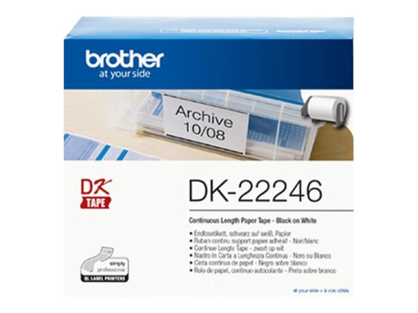 Brother Endlosetiketten DK-22246 | Papier, weiß,