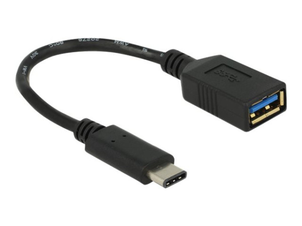 DeLOCK Adapterkabel USB 3.1 Stecker C > Buchse A schwarz