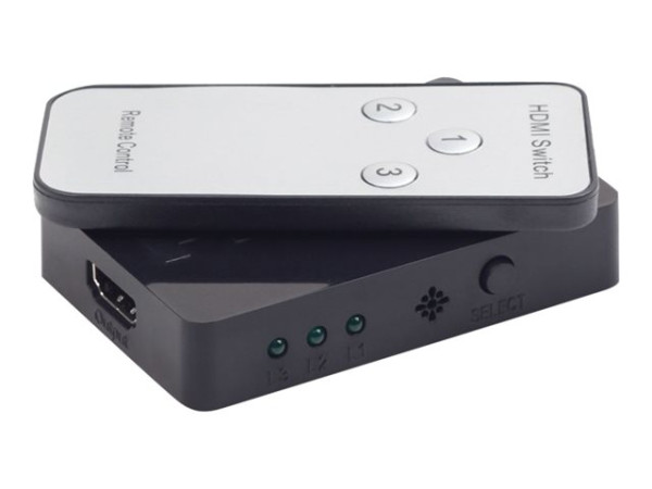 HDMI Switch Gembird 3x Eingang + 1x Ausgang, Splitter