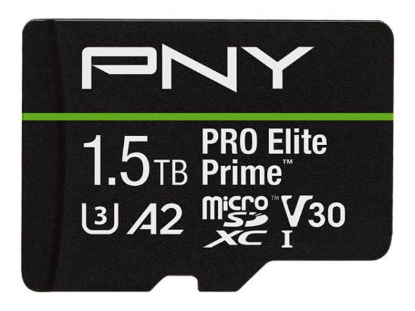 PNY Pro Elite Prime microSD 1,5 TB (schwarz/grün, Class 10,