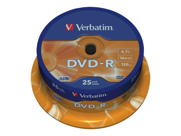 DVD -R 4.7GB Verbatim 25er Spindel 16x