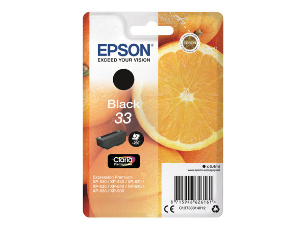 Epson Tinte BK C13T33314012 Claria Premium Tinte