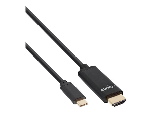 InLine USB Display Kabel, USB Typ-C Stecker zu HDMI Stecker